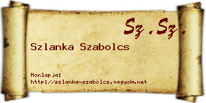 Szlanka Szabolcs névjegykártya